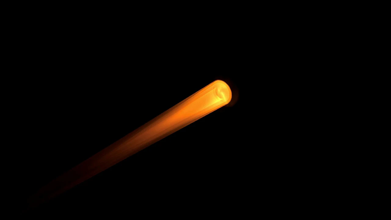 ShipVFX plume system: a starship's engine plume, live capture in Unity